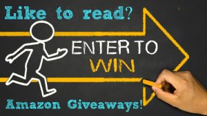 enter to win concept:running person and arrow
